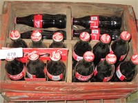 COCA COLA CRATE WITH BOTTLES