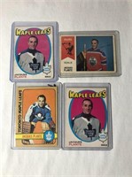 4 Jacques Plante Vintage Hockey Cards