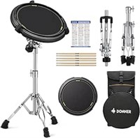 Donner Drum Practice Pad Snare Drum Stand Kit - In