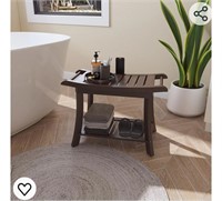 Bamboo Shower Caddy Shower Bench Stool