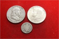 Lot of 3 90% Silver Coins