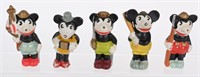 5- MICKEY MOUSE BISQUE FIGURES