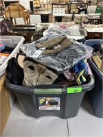 BOX LOT OF MISC LARGE LOT OF CLOTHES SHOES