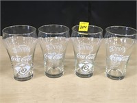 (4) 1979 Coke Glasses 75th Ann Fayetteville NC