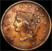 1840 Braided Hair Large Cent UNCIRCULATED