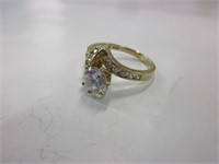 Nice sterling silver CZ ring