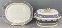 Mottohedeh Porcelain Tureen & Stand