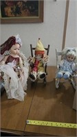 Dolls and chairs