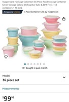 TUPPERWARE SET (OPEN BOX)