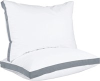 NEW $40 Bedding Bed Pillows, Queen Size, Set of 2