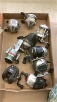 Lot of assorted fishing reels