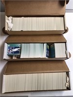 3 Boxes of 1992 fleer Baseball trading cards