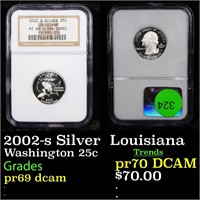 Proof NGC 2002-s Silver  Louisiana Washington Quar