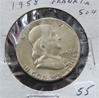 1958 FRANKLIN HALF DOLLAR