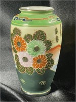 VTG Japanase 5" Vase Bright Spring Colors