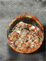 Murano Art Glass Multi-Color Paperweight
