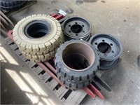 3 Sets of Forks, Non-marking Solideal Tires