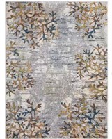 Bazaar Coral Multi 5 ft. x 7 ft. Coastal Area Rug