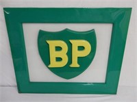 BP EMBOSSED SHIELD S/S HEAVY PLASTIC SIGN