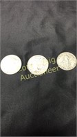 (3)  Assorted Coins One Pace Dollar, One Dollar