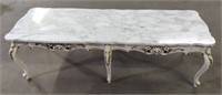 (R) Marble Top Coffee Table 59" x 18" x