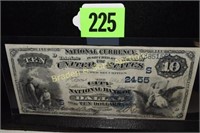 US SERIES 1882 - $10.00 NATIONAL CURRENCY NOTE