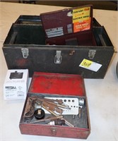 MISC GARAGE ITEMS IN TOOL BOX