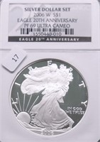 2006 W NGC PF69 UC SILVER EAGLE