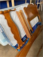Twin Size Bed, headboard, footboards & frame