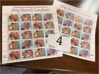 BIG BAND LEADERS STAMPS 2 MINT SHEETS