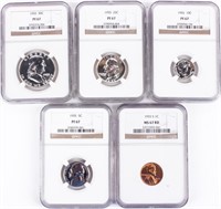 Coin 1955 Certified Proof Coins Full Set NGC PF67