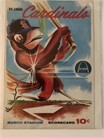 St. Louis Cardinals Busch Stadium Scorecard Magazi