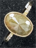$4635 10K 1.6gDiamond2.8Ct,I3,Green)Diamond(0.06ct