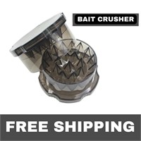 NEW Grinding Bait Box Carp Fishing Coon Plastic