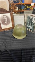 Vintage Military Memorabilia. WWII Army Helmet,