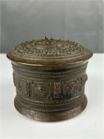 Cool vintage metal round box