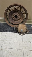 Electric motor and wheel