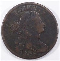 1806 LARGE CENT XF