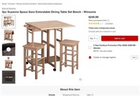 B7690  Winsome Suzanne Dining Table Set - Beech