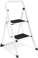 2 Step Ladder, Lightweight Folding Step Stools for