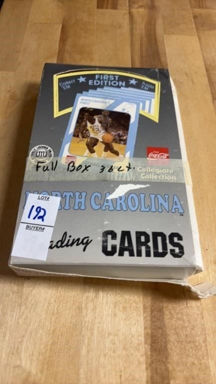 Box of North Carolina Trading Cards Full Box