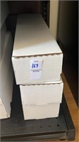 Lot of 3 800 Count Card Storage Boxes