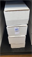 Lot of 4 800 Count Card Storage Boxes
