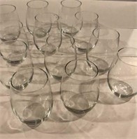 12 Stemless Wine Glasses Water Glasses Beverage