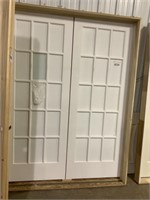 5' Dual  Lite Interior French Door