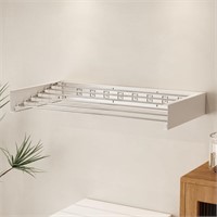 Foldable Clothes Drying Rack  40 Wide  White