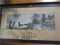 1917  MCMANUS & CO CALENDAR - FRAMED