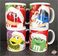 Set of 4 M&Ms Holiday Mugs