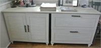 Bleached Oak Credenza Unit