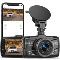 4K Dash Cam Front, WiFi Dash Camera for Cars,...